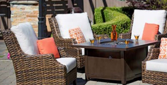 Fire Tables Pits, Patio Set With Fire Pit Table Canada